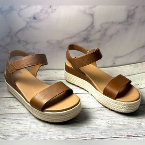 Sorel Cameron Flatform Sandal - Tan, Women's (Size 8)